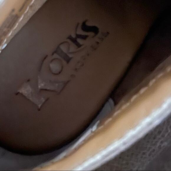 Kork-Ease Roana Womens 7.5 Lace-Up Ankle Booties Slate Leather Boho Chic Neutral - Picture 7 of 9